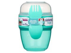 Sistema Sistema TO GO kapsula za prigrizek Posoda za prigrizek + vilice/žlica, 515 ml, zelena