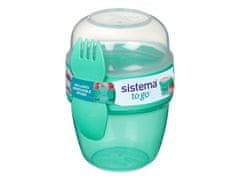 Sistema Sistema TO GO kapsula za prigrizek Posoda za prigrizek + vilice/žlica, 515 ml, zelena