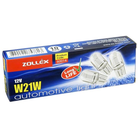 Zollex Žarnica - W21W 12V (CLEAR) 60014 (1 kos)