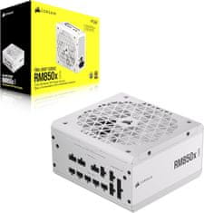 Corsair RM850x Shift napajalnik, 850 W, 80 Plus Gold, modularen, bel (CP-9020274-EU)