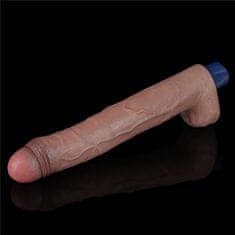 Lovetoy Silikonski vibracijski penis za ponovno polnjenje Real Softee 26.7 cm