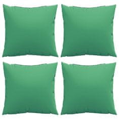 Vidaxl Blazine za kavč 4 kosi zelene 40x40 cm blago