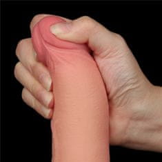 Lovetoy 8.5'' dvoslojna drsna prevleka Dong Flesh
