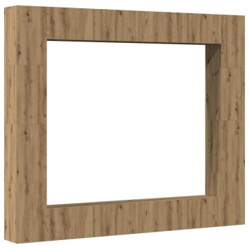 Vidaxl 8 kosov stenske TV omarice Artisan Oak Engineered Wood
