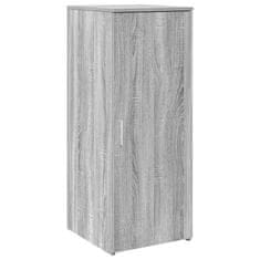 Vidaxl Sprejemna miza siva sonoma 135x50x103,5 cm inženirski les