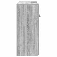 Vidaxl Sprejemna miza siva sonoma 180x50x103,5 cm inženirski les