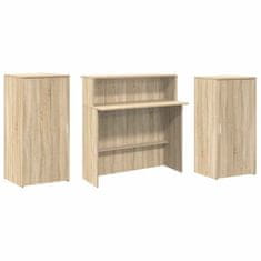Vidaxl Sprejemna miza sonoma hrast 200x50x103,5 cm inženirski les