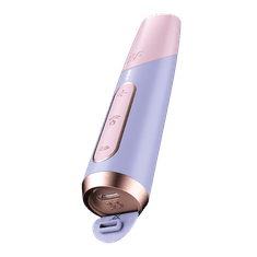Satisfyer Bold Kiss vibrator z vakuumskimi valovi vijolična-zlat