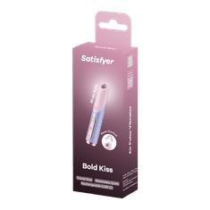 Satisfyer Bold Kiss vibrator z vakuumskimi valovi vijolična-zlat