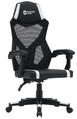 Canyon Flow MCH01 gaming stol, črno-bel (CNE-MCH01W)
