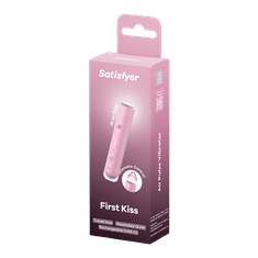 Satisfyer First Kiss vibrator z vakuumskimi valovi svetlo roza