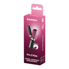 Satisfyer Pro 2 Kiss vibrator z vakuumskimi valovi črno-zlat