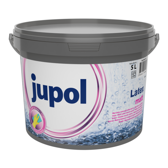 JUB JUPOL Latex matt bel 5L notranja zidna barva