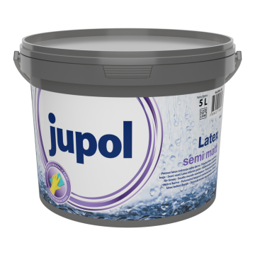 JUB JUPOL Latex semi matt bel 5 L notranja zidna barva