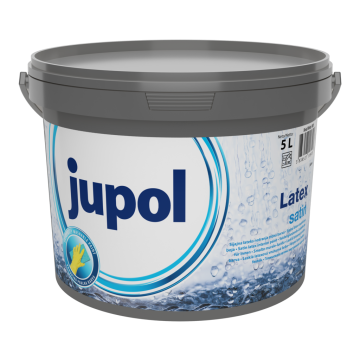 JUB JUPOL Latex satin bel 5 L notranja zidna barva