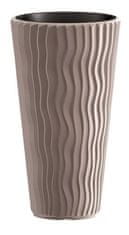 Prosperplast Cvetlični lonec SANDY SLIM mocca 29,7 cm