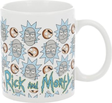 Stor Keramični vrč 325 ml Rick & Morty Faces
