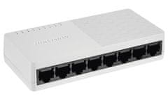 Hikvision Stikalo DS-3E0108D-O/ 8x port/ 10/100 Mbps RJ45 portov/ 1,6 Gbps/ napajanje 5 VDC, 0,6 A
