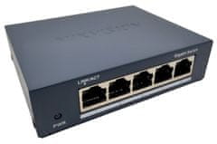 Hikvision Stikalo DS-3E0505-O/ 5 vrat/ 1000 Mbps RJ45 portov/ 1 Gbps/ Kovina