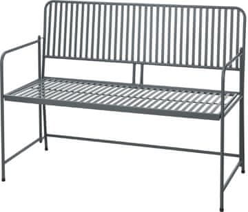 ProGarden Vrtna klop BISTRO 118 cm, antracitna