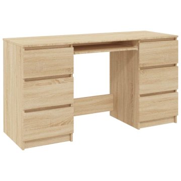Vidaxl Pisalna miza 140x50x77 cm iverna plošča