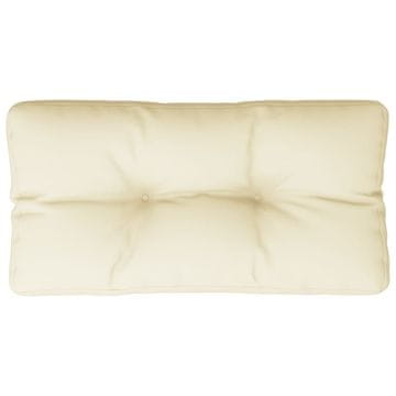 Vidaxl Blazina za kavč iz palet krem 80x40x12 cm