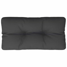 Vidaxl Blazina za kavč iz palet črna 80x40x12 cm