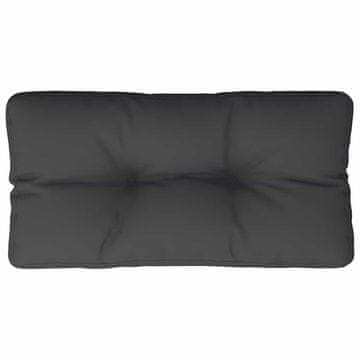 Vidaxl Blazina za kavč iz palet črna 80x40x12 cm