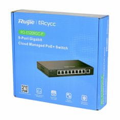 Ruijie Reyee stikalo Giga 9-port 8x PoE kovinsko ohišje Managed RG-ES209GC-P