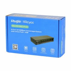 Ruijie Reyee stikalo 100M 6-port 4x PoE mini kovinsko ohišje RG-ES106D-P V2