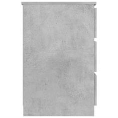 Vidaxl Pisalna miza betonsko siva 140x50x77 cm iverna plošča