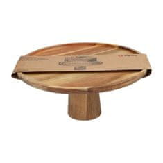 Pladenj za serviranje torte iz akacijevega lesa 30 cm ED-250079