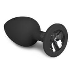 Easytoys Analni čep Diamond Small, črn