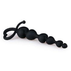 Easytoys Analne kroglice Easytoys Heart Handle, črna