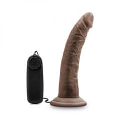 Dr. Skin Vibracijski dildo Dr. Skin - Dr. Dave, temno rjav
