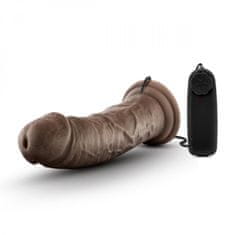 Dr. Skin Vibracijski dildo Dr. Skin - Dr. Joe, 20 cm, temno rjav