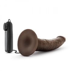 Dr. Skin Vibracijski dildo Dr. Skin - Dr. Dave, temno rjav