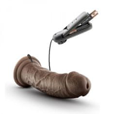 Dr. Skin Vibracijski dildo Dr. Skin - Dr. Joe, 20 cm, temno rjav