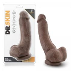 Dr. Skin Dildo Dr. Skin - Mr. Mayor, 23 cm, temno rjav