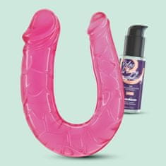 Crushious Dvojni dildo Crushious - Deep Diver, roza