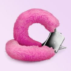 Crushious Kosmate lisice za zapestja Crushious - Love Cuffs, roza