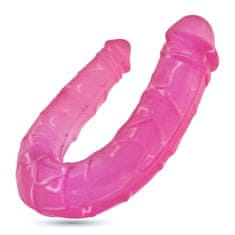 Crushious Dvojni dildo Crushious - Deep Diver, roza