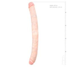 Easytoys Dvojni dildo 48 cm, kožni