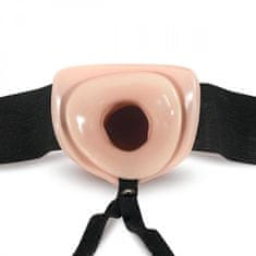 Dr. Skin Podaljšek za penis s pasom Dr. Skin, 16 cm, kožni