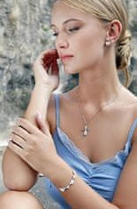 Evolution Group Nežna srebrna ogrlica Angel s Swarovski 32072.1 (verižica, obesek)