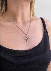 Evolution Group Lepa srebrna ogrlica Angel s Swarovski 32076.1 (verižica, obesek)