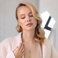 Evolution Group Lepa srebrna ogrlica Angel s Swarovski 32076.1 (verižica, obesek)