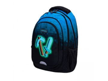Astra Šolski nahrbtnik AstraBAG BLUE PIXEL, AB300, 502024093