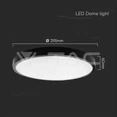 V-TAC LED plafonjera 36W 4000K 3820lm IP44 črna