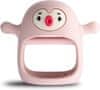 HAPPY TEETHER Otroški silikonski grizalo v obliki živali (ROZA)